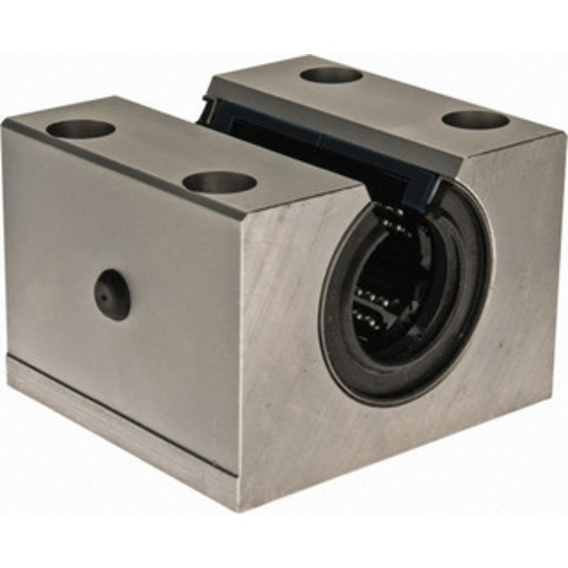 Thomson Industries 30mm Inside Diam, 8,300 Lbs. Dynamic Capacity, Open Single Pillow Block Linear Bearing 60mm Overall Height x 87 Overall Width, 45mm Btw Mount Hole Centers SSEPBOM30DD - 36691699