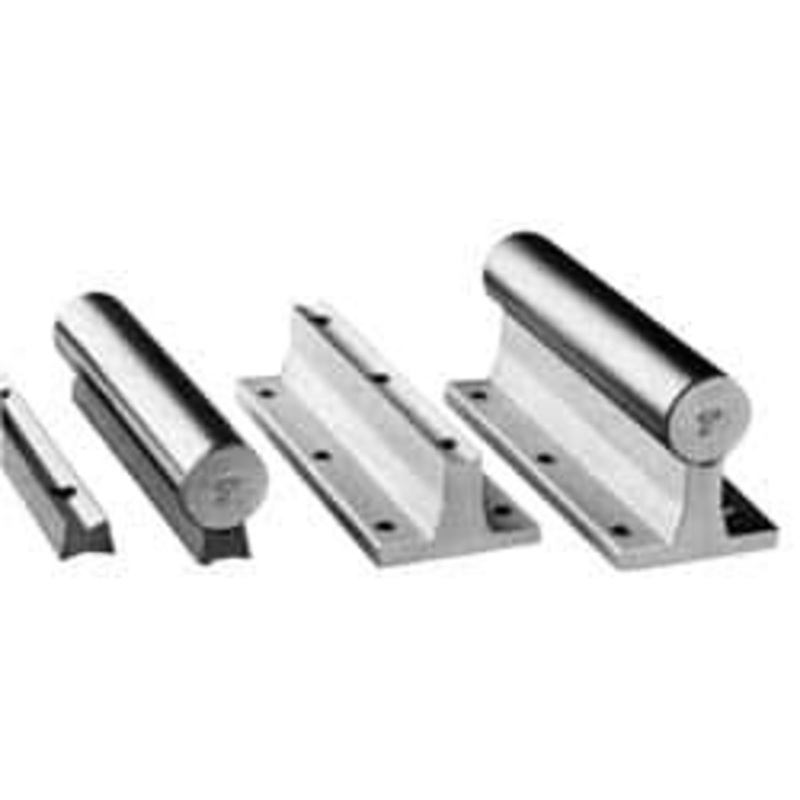 Thomson Industries 5/16 Bolt, For 1-1/4 Diam Shaft, 24 Long, Aluminum Round Drilled Shaft Support Rail 2-1/8 Base Width, 5/16 Base Thickness, 0.343 Mounting Hole Diam, 1-7/8 Btw Mount Hole Centers SR20-PD - 62301726