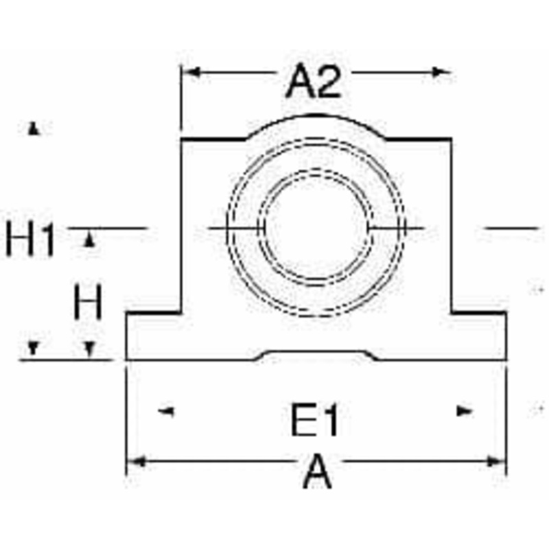 Thomson Industries 8mm Inside Diam, 310 Lbs. Dynamic Capacity, Closed Single Pillow Block Linear Bearing 28mm Overall Height x 35mm Overall Width, 20mm Btw Mount Hole Centers SPPBM08 - 36691582