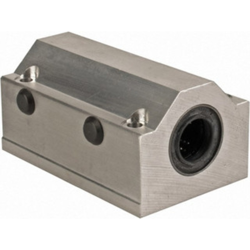 Thomson Industries 16mm Inside Diam, 4,400 Lbs. Dynamic Capacity, Closed Twin Pillow Block Linear Bearing 42mm Overall Height x 53mm Overall Width SSETWNM16DD - 36691731