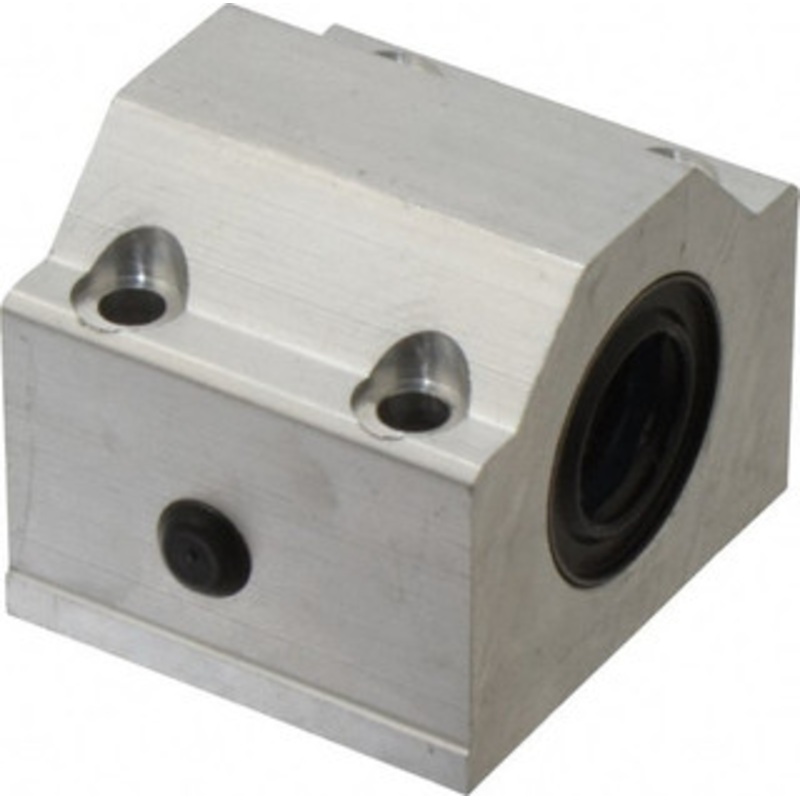 Thomson Industries 20mm Inside Diam, 4,000 Lbs. Dynamic Capacity, Closed Single Pillow Block Linear Bearing 50mm Overall Height x 60mm Overall Width, 32mm Btw Mount Hole Centers SSEPBM20DD - 36691616