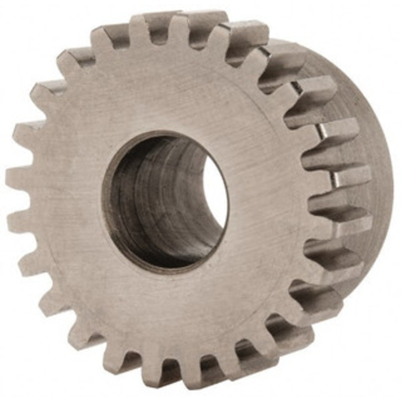 Boston Gear 24 Pitch, 1 Pitch Diam, 24 Tooth Spur Gear 1/4 Face Width, 3/8 Bore Diam, 0.87 Hub Diam, 14.5 Pressure Angle, Steel H2424 - 36681989