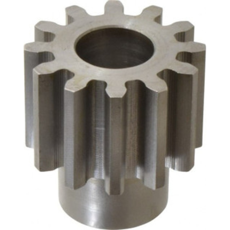 Boston Gear 6 Pitch, 2 Pitch Diam, 12 Tooth Spur Gear 1-1/2 Face Width, 1 Bore Diam, 1.46 Hub Diam, 14.5 Pressure Angle, Steel NJ12B - 36682391