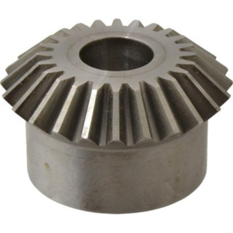 Boston Gear 8 Pitch, 3 Pitch Diam, 24 Tooth Miter Gear 0.68 Face Width, 1 Bore Diam, 2-1/2 Hub Diam, 20 Pressure Angle, Steel L105Y-A - 36682896