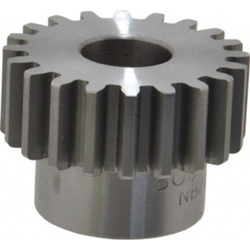 Boston Gear 16 Pitch, 1-1/4 Pitch Diam, 20 Tooth Spur Gear 1/2 Face Width, 1/2 Bore Diam, 0.96 Hub Diam, 14.5 Pressure Angle, Steel NB20B - 36682094