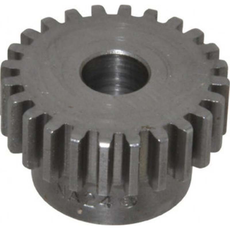Boston Gear 20 Pitch, 1.2 Pitch Diam, 24 Tooth Spur Gear 3/8 Face Width, 3/8 Bore Diam, 0.92 Hub Diam, 14.5 Pressure Angle, Steel NA24 - 36682029