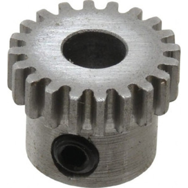 Boston Gear 32 Pitch, 5/8 Pitch Diam, 20 Tooth Spur Gear 0.188 Face Width, 1/4 Bore Diam, 0.52 Hub Diam, 14.5 Pressure Angle, Steel H3220 - 36681922