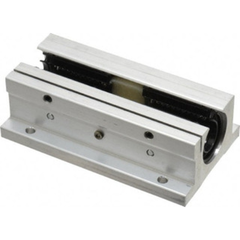 Thomson Industries 1/2 Inside Diam, 180/360 Lbs. Dynamic Capacity, Open Twin Pillow Block Linear Bearing 1.13 Overall Height x 2 Overall Width TWN8OPN - 35528835