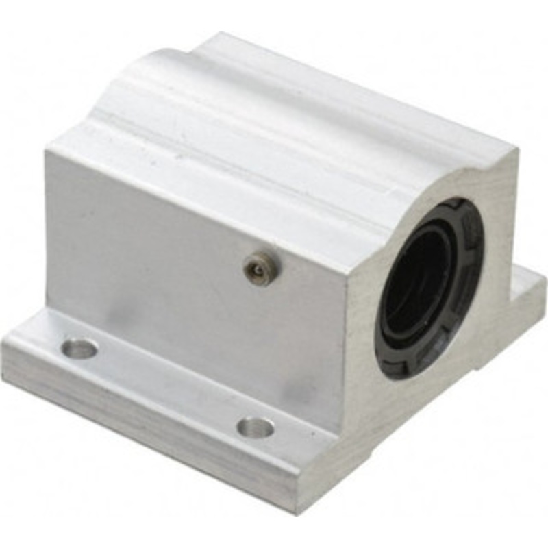 Thomson Industries 1/2 Inside Diam, 255/510 Lbs. Dynamic Capacity, Closed Single Pillow Block Linear Bearing 1-1/4 Overall Height x 2 Overall Width SPB8 - 35528611