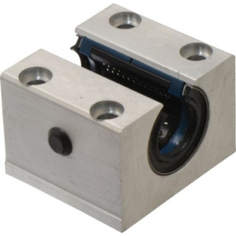Thomson Industries 20mm Inside Diam, 4,000 Lbs. Dynamic Capacity, Open Single Pillow Block Linear Bearing 42mm Overall Height x 60 Overall Width, 32mm Btw Mount Hole Centers SSEPBOM20DD - 36691673