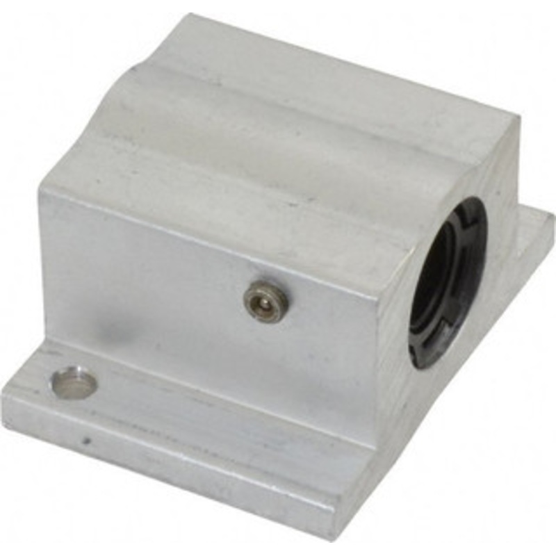 Thomson Industries 3/8 Inside Diam, 100/200 Lbs. Dynamic Capacity, Closed Single Pillow Block Linear Bearing 0.94 Overall Height x 1-3/4 Overall Width SPB6 - 35528603
