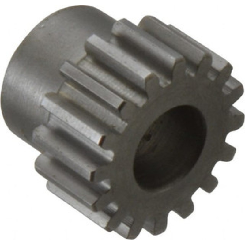 Boston Gear 16 Pitch, 1 Pitch Diam, 16 Tooth Spur Gear 1/2 Face Width, 1/2 Bore Diam, 0.81 Hub Diam, 14.5 Pressure Angle, Steel NB16B - 36682078