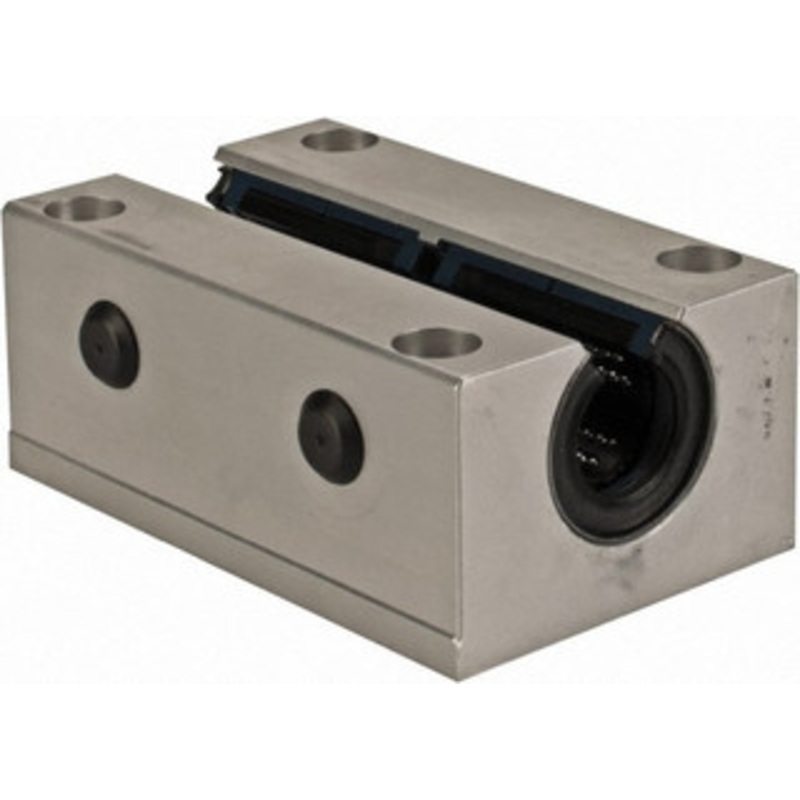 Thomson Industries 16mm Inside Diam, 4,400 Lbs. Dynamic Capacity, Open Twin Pillow Block Linear Bearing 35mm Overall Height x 53 Overall Width, 64mm Btw Mount Hole Centers SSETWNOM16DD - 36691798