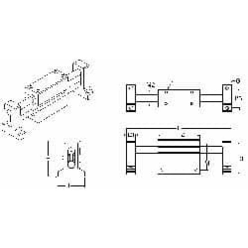 Thomson Industries Manually Driven Linear Motion System 24 Long x 3 Wide 2CA120KEL24 - 35524867