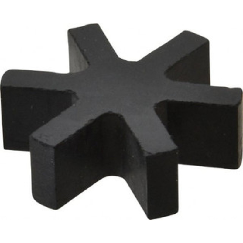 Boston Gear 5/8 Max Bore Diam, FC12 Coupling Size, Flexible 3-Jaw Insert Coupling 1-1/4 OD, Rubber, Order 2 Hubs & 1 Insert for Complete Coupling 08078 - 04265922