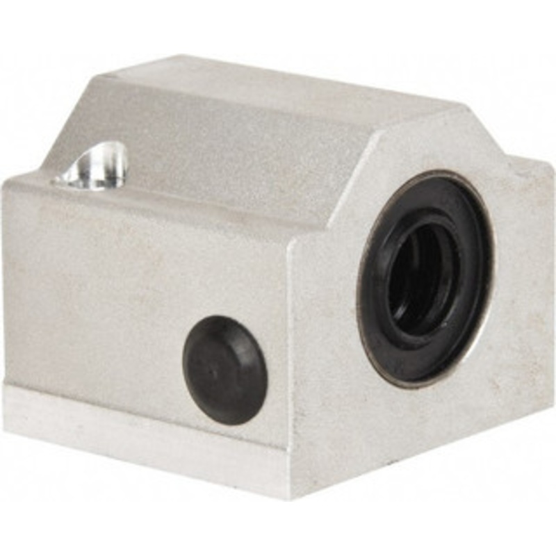 Thomson Industries 12mm Inside Diam, 350 Lbs. Dynamic Capacity, Closed Single Pillow Block Linear Bearing 35mm Overall Height x 43mm Overall Width, 23mm Btw Mount Hole Centers SPPBM12 - 36691590