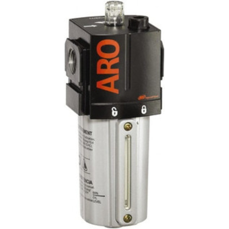 ARO Fluid Management 3/4 NPT, 250 Max psi Standard Modular Lubricator Metal Bowl with Sight Glass, Aluminum Body, 222 CFM, 175F Max Temp, 2.76 Long x 2.87 Wide x 7.165 High L36351-110 - 61690079