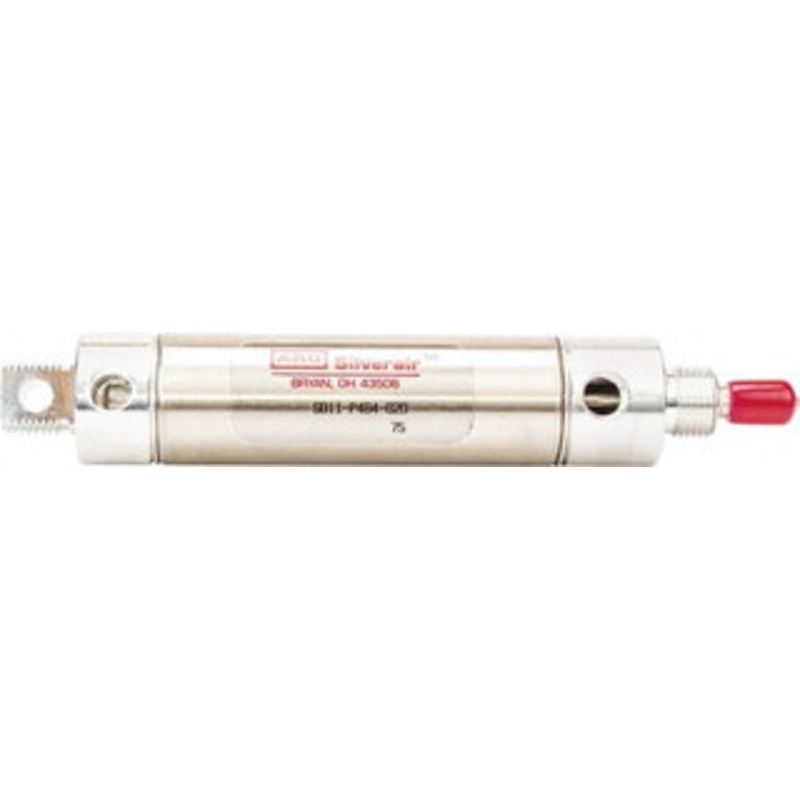 ARO Fluid Management 1 Stroke x 1-1/16 Bore Double Acting Air Cylinder 1/8 Port, 5/16-24 Rod Thread, 200 Max psi, -40 to 160F SD11-PMB4-010 - 60939774