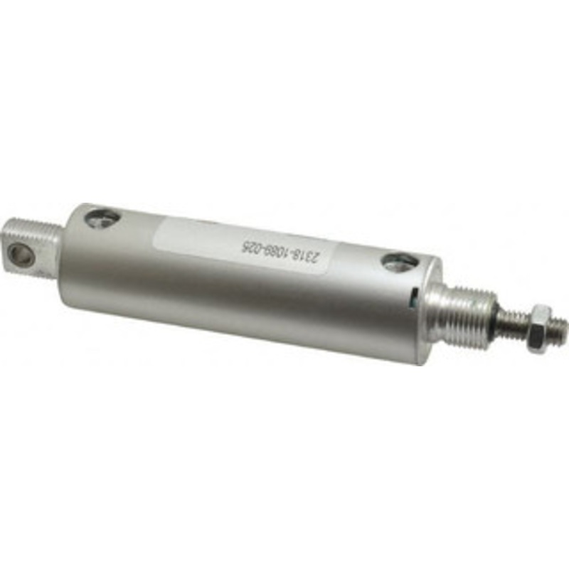ARO Fluid Management 2-5/8 Stroke x 1-1/8 Bore Double Acting Air Cylinder 1/8 Port, 3/8-16 Rod Thread 2318-1089-025-M - 35447044