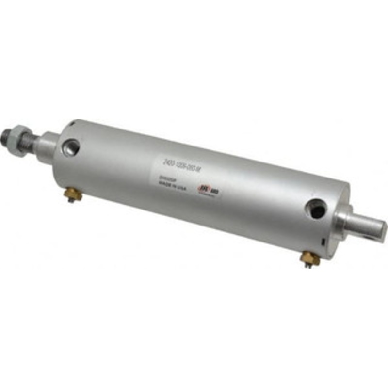 ARO Fluid Management 6 Stroke x 2 Bore Double Acting Air Cylinder 1/4 Port, 5/8-11 Rod Thread 2420-1009-060-M - 35447267