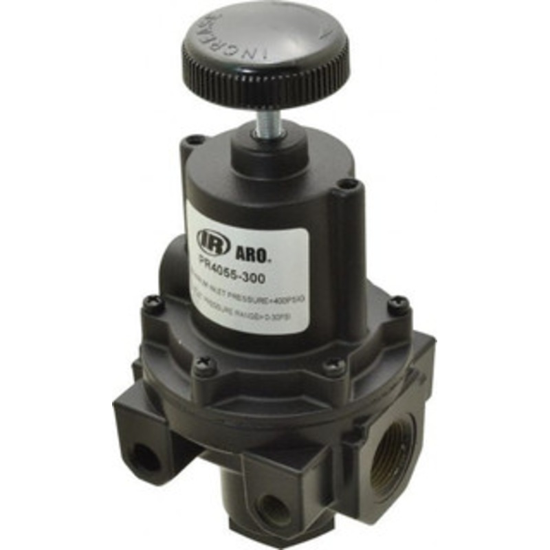 ARO Fluid Management 3/4 NPT 0 - 30 psi Diaphragm Operated Zinc Regulator 400 Max Supply psi, 200 CFM, -20 to 180F, 3.62 Wide x 7.2 High PR4055-300 - 74700469