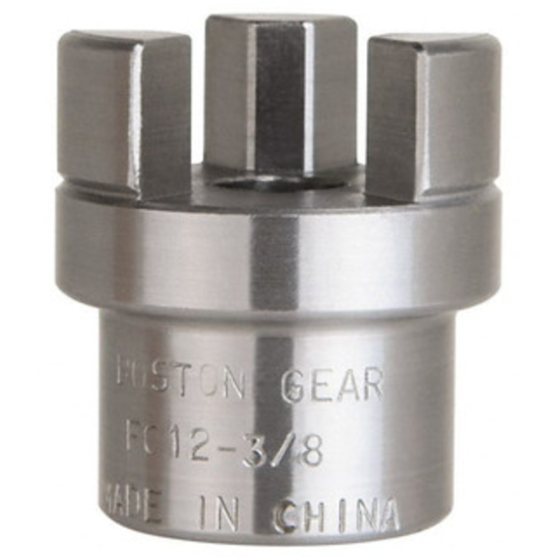 Boston Gear 3/8 Max Bore Diam, FC12 Coupling Size, Flexible Half Coupling 1-1/4 OD, 2.32 OAL, Steel 08246 - 97292957