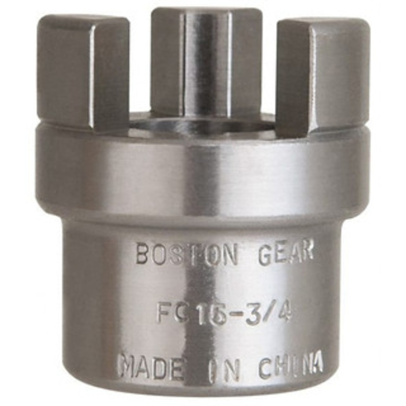 Boston Gear 3/4 Max Bore Diam, FC15 Coupling Size, Flexible Half Coupling 1-1/2 OD, 2.76 OAL, Steel 08256 - 94447919