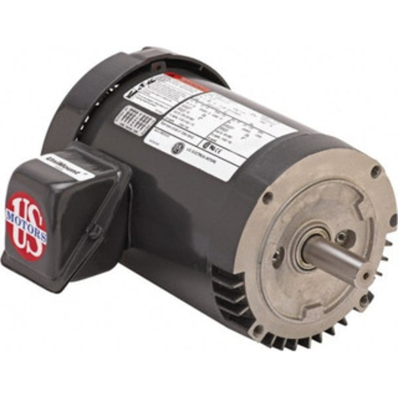 U.S. Motors 10 hp, TEFC Enclosure, No Thermal Protection, 1,760 RPM, 208-230/460 Volt, 60 Hz, Three Phase Premium Efficient Motor Size 215 Frame, C-Face Mount, 1 Speed, Double Shielded Ball Bearings, 26.6-23.8/11.9 Full Load Amps S10P2ACR - 77653541