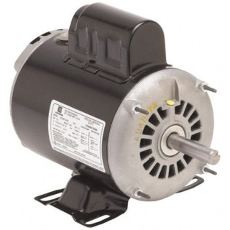 U.S. Motors 5 hp, ODP Enclosure, No Thermal Protection, 1,740 RPM, 230 Volt, 60 Hz, Single Phase Permanent Split Capacitor (PSC) Motor Size 184T Frame, Rigid Mount, 1 Speed, Ball Bearings, 22 Full Load Amps, F Class Insulation D5C2K18 - 04175543