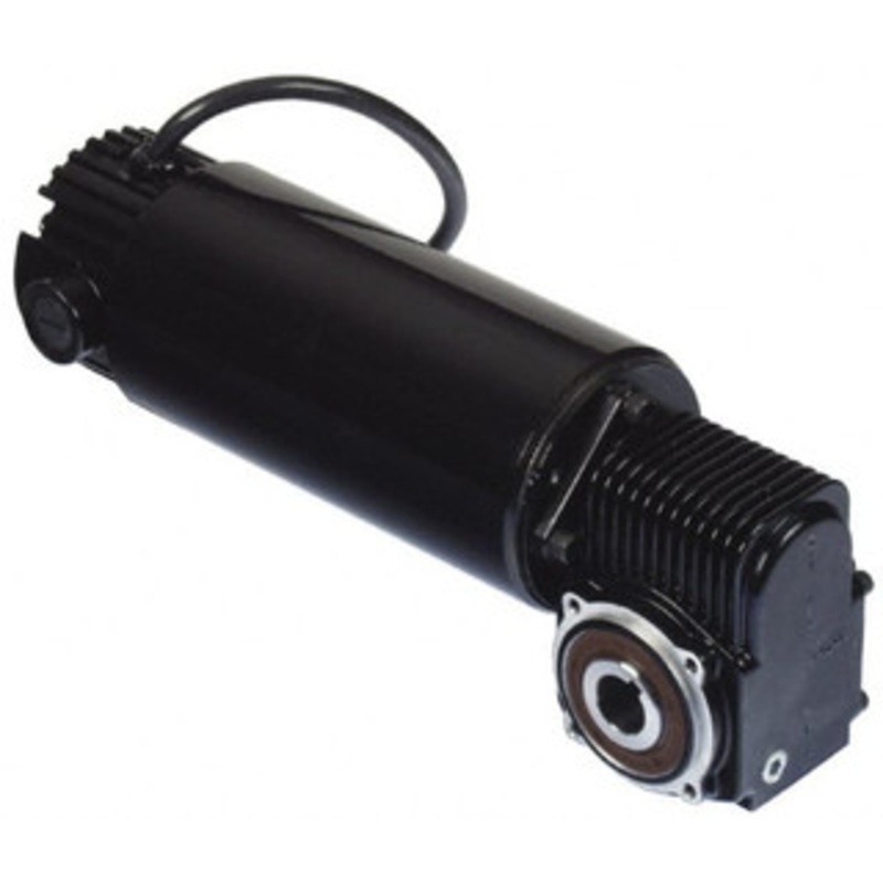 Bison Gear 90 VDC, 360 RPM, 5.2:1 Gear Ratio, Right Angle Gearmotor 32 Frame, 14 Torque, 1/8 hp, TENV Enclosure 021-756-8405 - 93804987