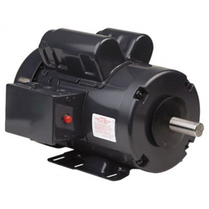 U.S. Motors 3/4 hp, TEFC Enclosure, No Thermal Protection, 1,140 RPM, 115/208-230 Volt, 60 Hz, Single Phase Capacitor Start-Cap Run Motor Size 56H Frame, Rigid Base Mount, 1 Speed, Ball Bearings, 10.05 Full Load Amps, Reversible T34C3JH - 62553300