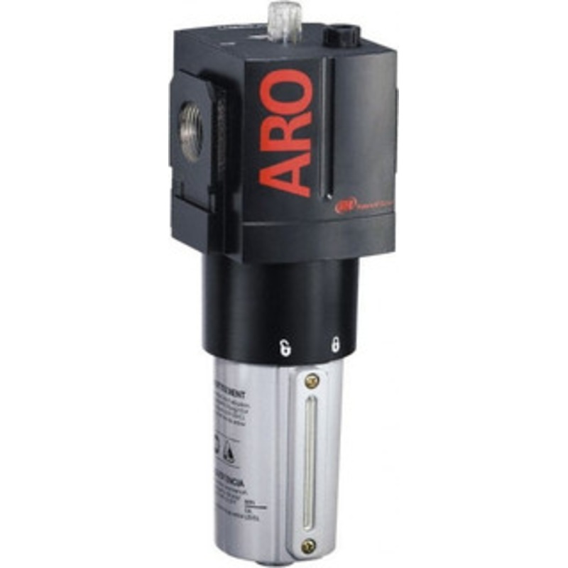 ARO Fluid Management 1 NPT, 250 Max psi Heavy Duty Modular Lubricator Metal Bowl with Sight Glass, Aluminum Body, 330 CFM, 175F Max Temp, 3.54 Long x 3.86 Wide x 10.11 High L36461-110 - 89697395