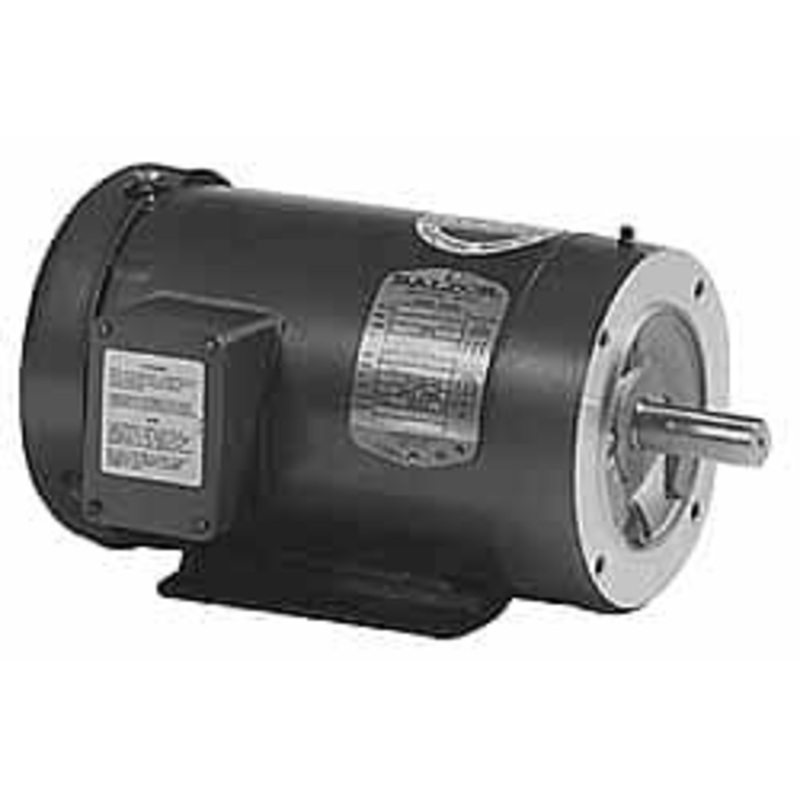 Baldor 1/2 Max Hp, 1,725 Max RPM, Electric AC DC Motor 208, 230, 460 V Input, Three Phase, 56C Frame VM3538 - 89380182
