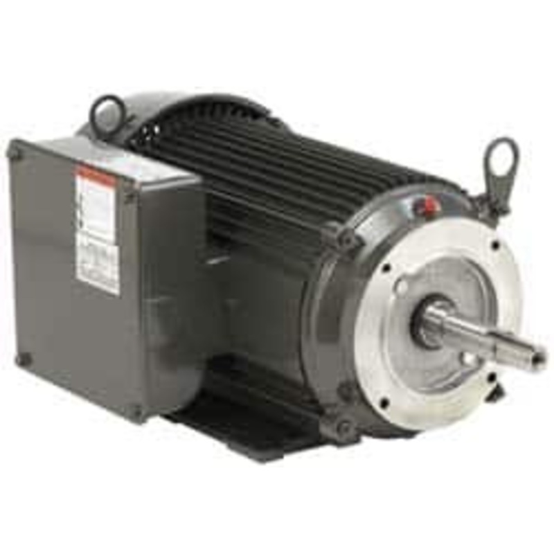 U.S. Motors 3/4 hp, TEFC Enclosure, Auto Thermal Protection, 3,450 RPM, 115/208-230 Volt, 60 Hz, Industrial Electric AC/DC Motor Size 56J Frame, J-Face/Rem Base Mount, 1 Speed, Ball Bearings, CCW Drive End EU05 - 53655783