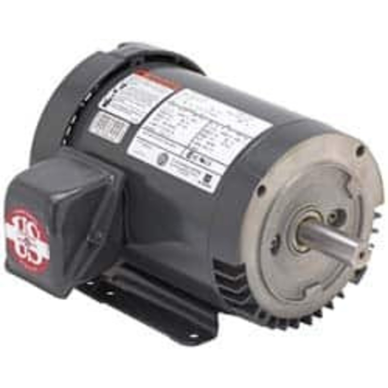 U.S. Motors 3/4 hp, TEFC Enclosure, No Thermal Protection, 3,495 RPM, 208-230/460 Volt, 60 Hz, Three Phase Energy Efficient Motor Size 56C Frame, Rigid Mount, 1 Speed, Ball Bearings, 2.5-2.2/1.1 Full Load Amps, Reversible U34S1AC - 04090189