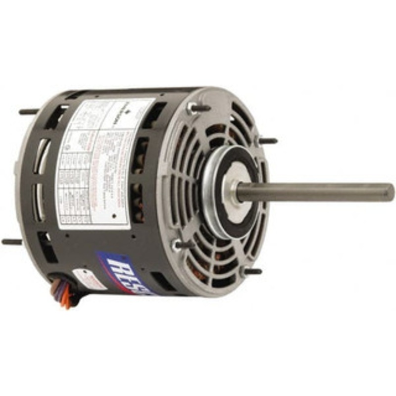 U.S. Motors 3/4 Max hp, 1,075 Max RPM, Permanent Split Cap Electric AC DC Motor 208-230 V Input, Single Phase, 48Y Frame, 1/2 Shaft Diam, Stud Mount, TEAO Enclosure 5482H - 40698177