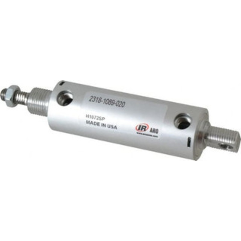 ARO Fluid Management 2 Stroke x 1-1/8 Bore Double Acting Air Cylinder 1/8 Port, 3/8-16 Rod Thread 2318-1089-020-M - 35447036