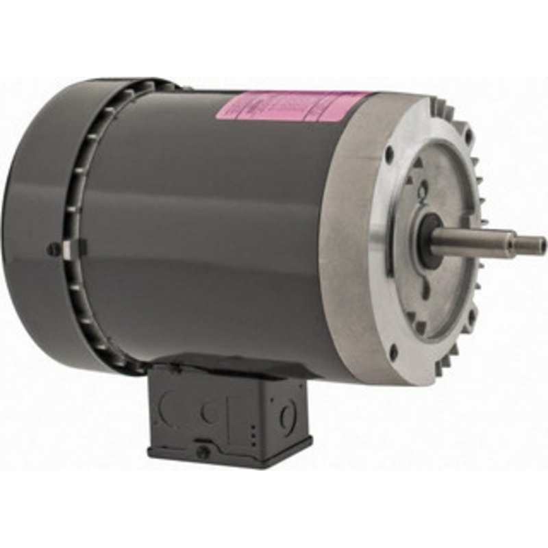 U.S. Motors 1/2 hp, TEFC Enclosure, No Thermal Protection, 3,500 RPM, 208-230/460 Volt, 60 Hz, Three Phase Standard Efficient Motor Size 56J Frame, Rigid Mount, 1 Speed, Ball Bearings, 2-1.8/0.9 Full Load Amps, Reversible EE283 - 81423071