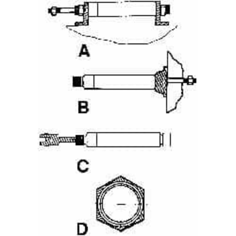 ARO Fluid Management Air Cylinder L Bracket For 2-1/2 Air Cylinders, Use with ARO Economair Cylinders 20535 - 35447515