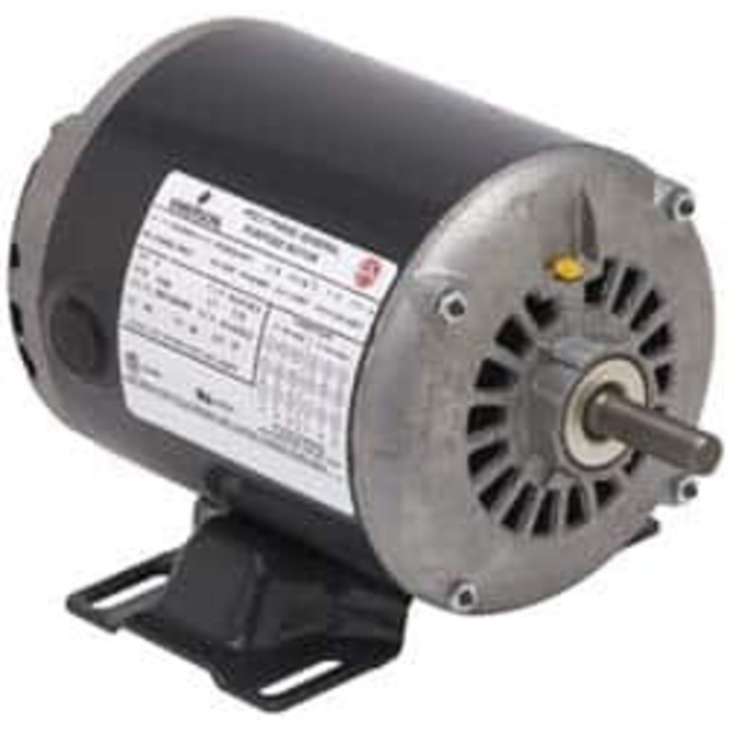 U.S. Motors 1/3 hp, ODP Enclosure, Auto Thermal Protection, 1,725 RPM, 115 Volt, 60 Hz, Single Phase Split Phase Motor Size 48Z Frame, Rigid Mount, 1 Speed, Ball Bearings, 5.9 Full Load Amps, B Class Insulation, Reversible D13B2N4Z - 04091914