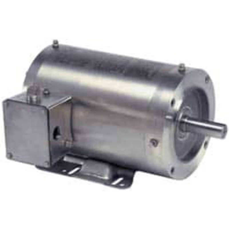 U.S. Motors 2 hp, TEFC Enclosure, No Thermal Protection, 1,725 RPM, 208-230/460 Volt, 60 Hz, Three Phase Energy Efficient Motor Size 56HC Frame, C-Face/Base Mount, 1 Speed, Ball Bearings, 7.0-7.0/3.5 Full Load Amps, Reversible WDP2S2AHC - 04090239