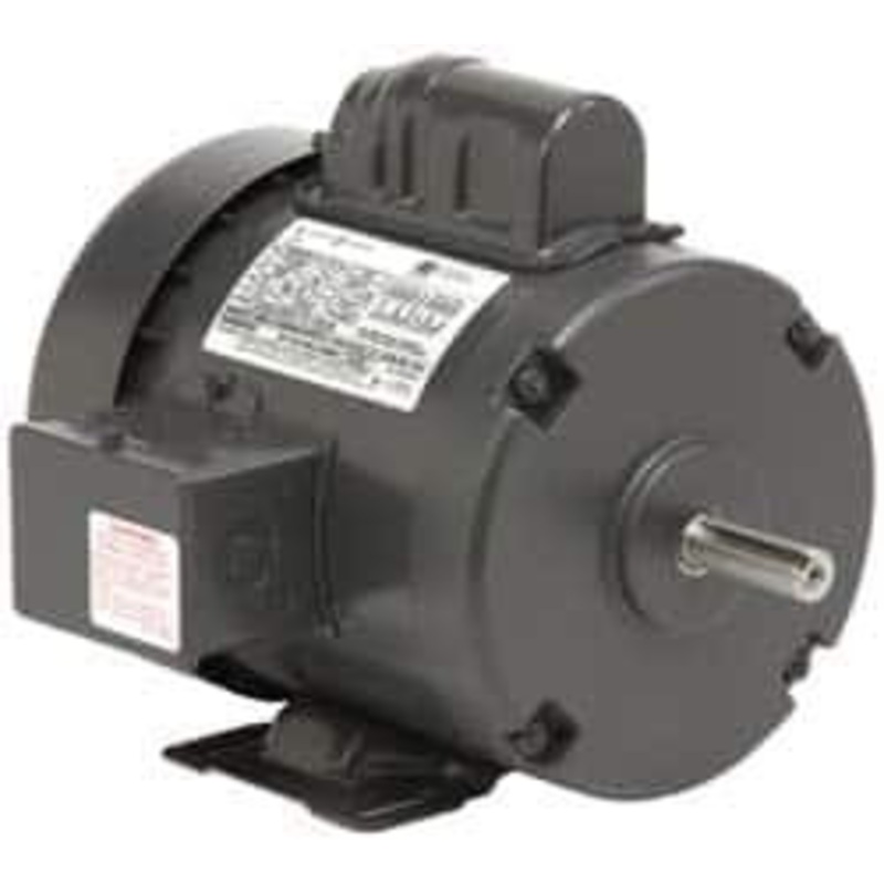 U.S. Motors 3/4 hp, TEFC Enclosure, No Thermal Protection, 3,450 RPM, 115/208-230 Volt, 60 Hz, Single Phase Permanent Split Capacitor (PSC) Motor Size 56 Frame, Rigid Mount, 1 Speed, Ball Bearings, Reversible T34C1J - 04089405