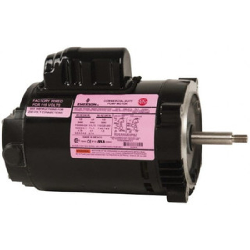 U.S. Motors 1/3 hp, ODP Enclosure, Auto Thermal Protection, 3,450 RPM, 115/208-230 Volt, 60 Hz, Industrial Electric AC/DC Motor Size 56J Frame, J-Face Mount, 1 Speed, Ball Bearings, 6.2/2.9-3.1 Full Load Amps, CCW Drive End EU0332 - 87958963