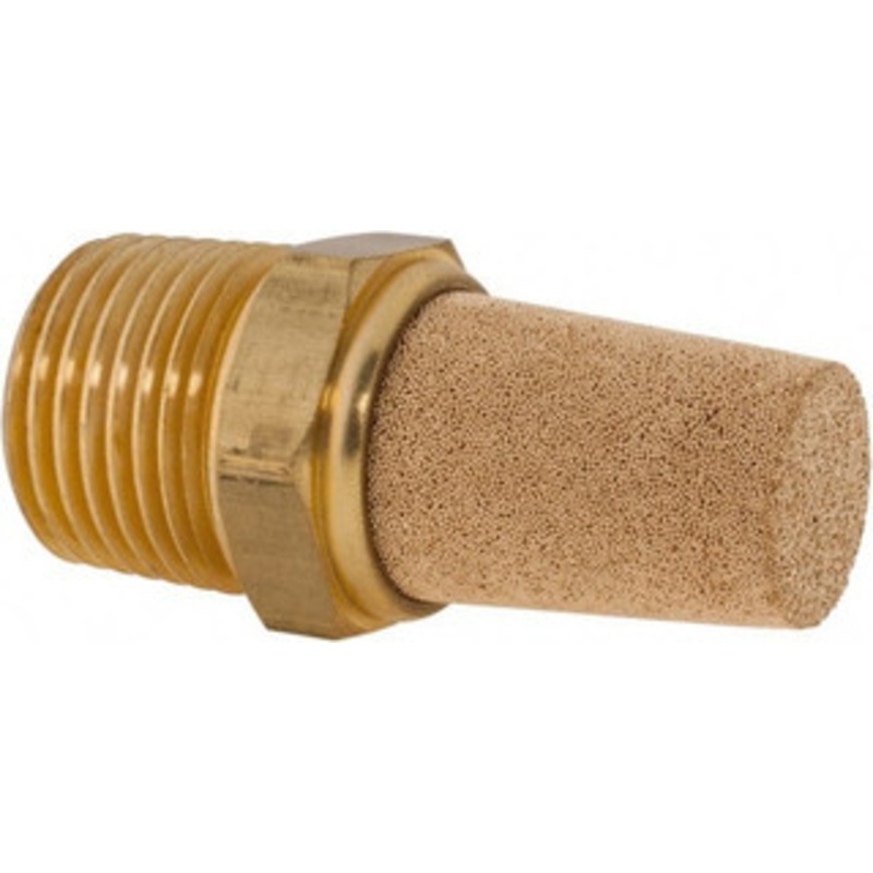 ARO Fluid Management 1/2 Male NPT, 7/8 Hex, 1-7/8 OAL, Muffler 250 Max psi 20312-4 - 98769896
