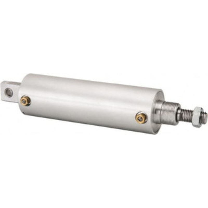 ARO Fluid Management 6 Stroke x 2-1/2 Bore Double Acting Air Cylinder 3/8 Port, 3/4-10 Rod Thread 2425-1009-060-M - 35447358