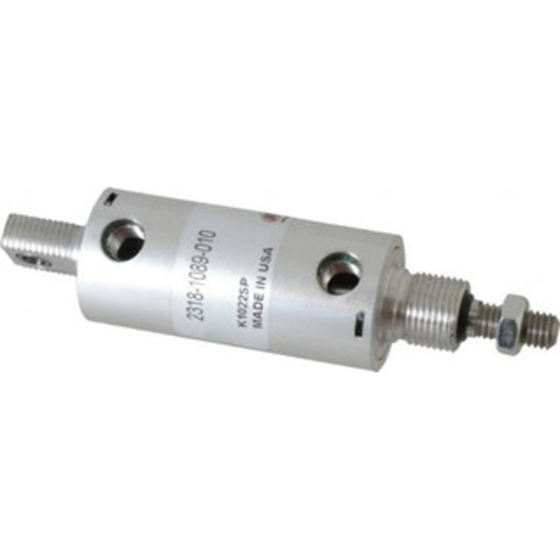 ARO Fluid Management 1 Stroke x 1-1/8 Bore Double Acting Air Cylinder 1/8 Port, 3/8-16 Rod Thread 2318-1089-010-M - 35447010