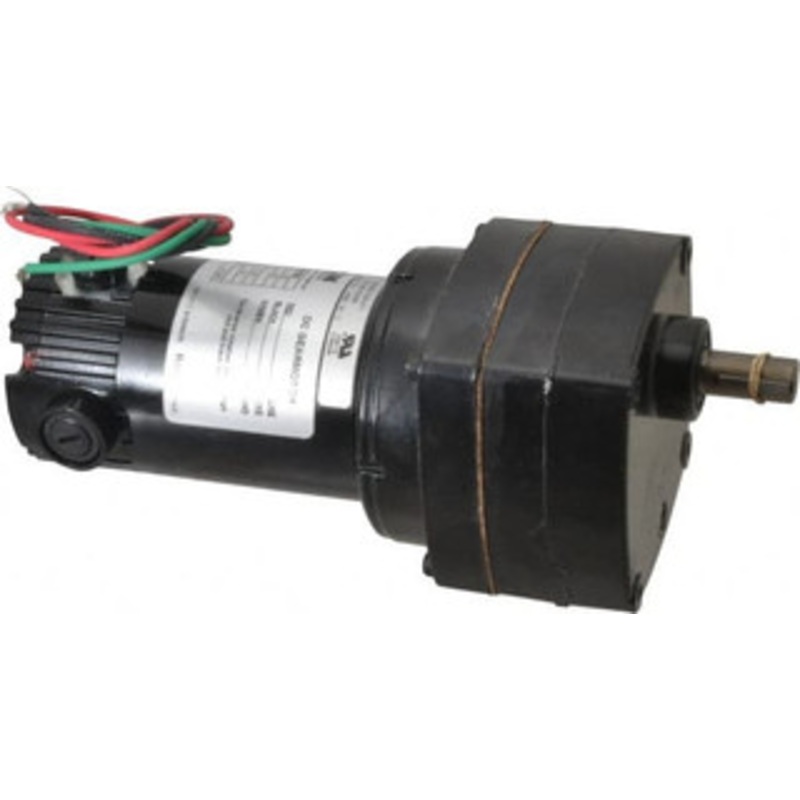 Bison Gear 90 VDC, 10 RPM, 185.5:1 Gear Ratio, Parallel Gearmotor 100 Torque, 1/40 hp, TENV Enclosure 011-190-0186 - 93804508