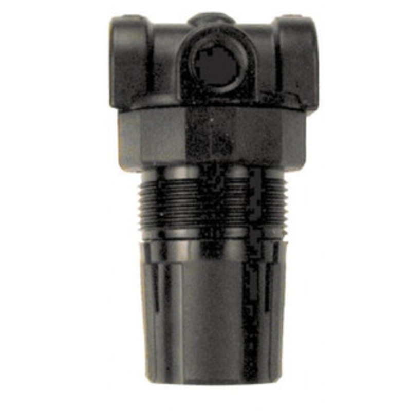 Coilhose Pneumatics 1/4 NPT 0 - 50 psi Miniature Zinc Regulator with Gauge 250 Max Supply psi, 9 CFM, 250F Max, 1-1/2 Wide x 2.875 High MR2-GL - 80075583