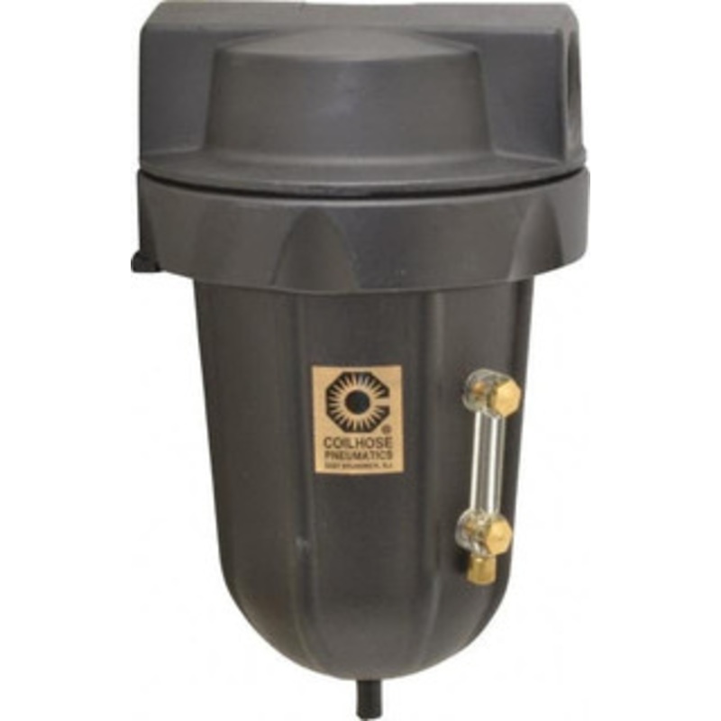 Coilhose Pneumatics 3/4 Port, 9 High, FRL Filter with Aluminum Bowl & Automatic Drain 250 Max psi, 250F Max, 23 oz Bowl Capacity 8826MD - 80070337