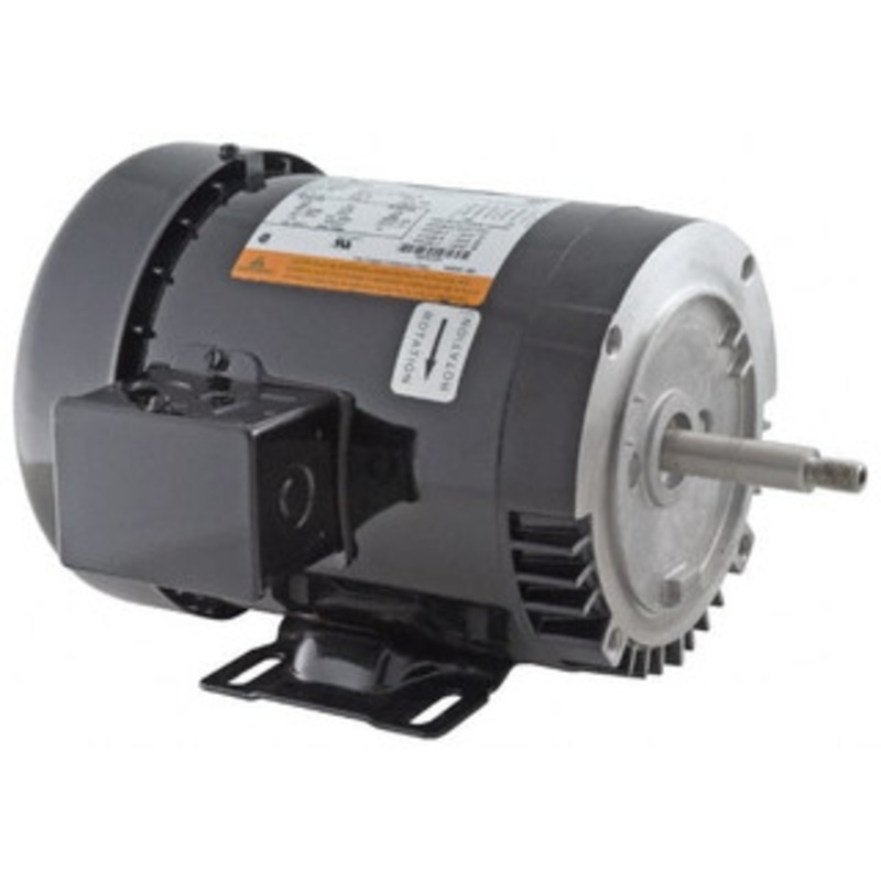 U.S. Motors 1 hp, ODP Enclosure, No Thermal Protection, 3,520 RPM, 208-230/460 Volt, 60 Hz, Three Phase Standard Efficient Motor Size 143 Frame, Rigid Mount, 1 Speed, Ball Bearings, 3.5-3.4/1.7 Full Load Amps, CCW Lead End EE511B - 53653937